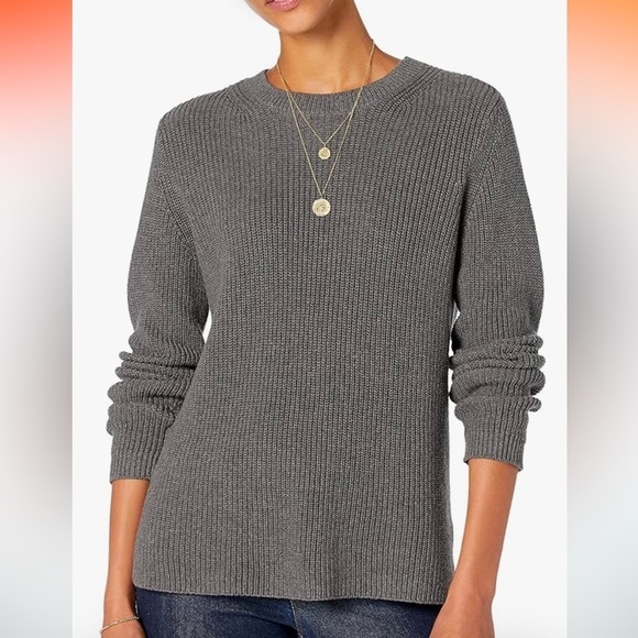 NWT Goodthreads Women's Cotton Shaker Stitch Crewneck Sweater XXLarge - Picture 1 of 7